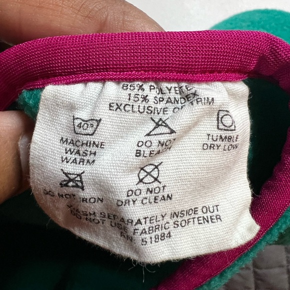 Vintage Patagonia Fleece Neck Warmer Gaiter Scarf - Blue/Pink - Picture 2 of 2